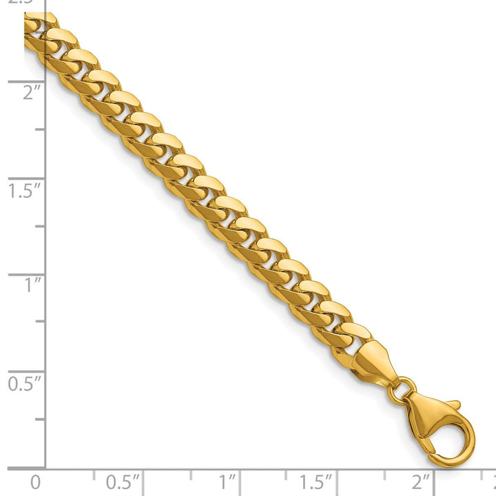 Gold 5.4mm Curb Bracelet, 7.5" - Bracelet - Design Jewellers Edmonton
