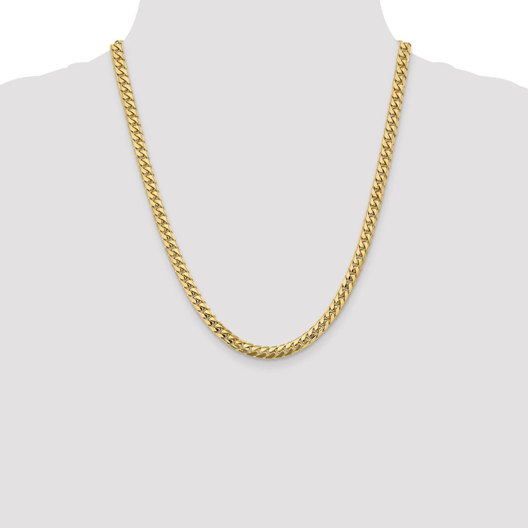 Gold 5.5mm Cuban Chain, 22