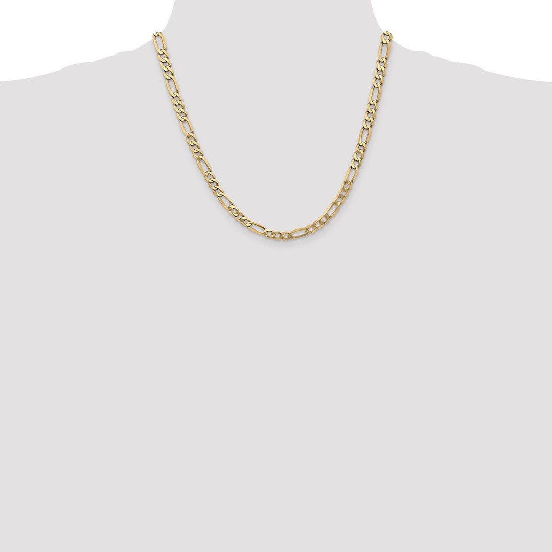 Gold 5.5mm Figaro Chain, 20