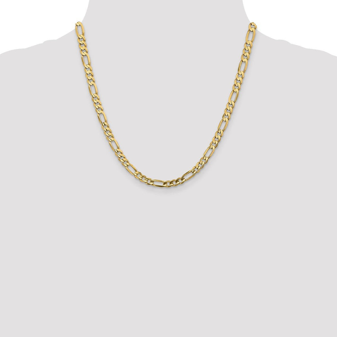 Gold 5.5mm Figaro Chain, 20