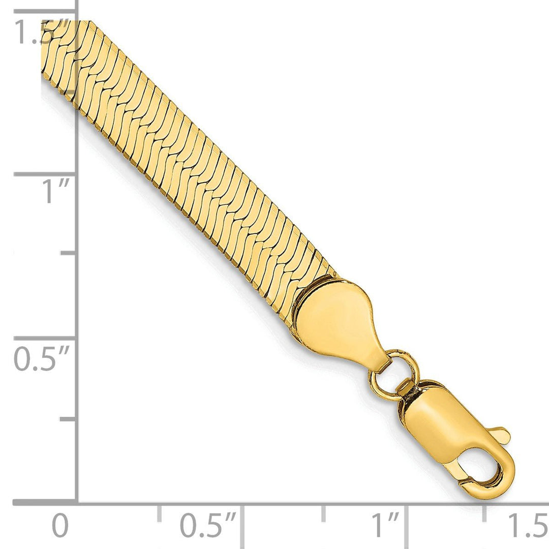 Gold 5.5mm Herringbone Chain, 8