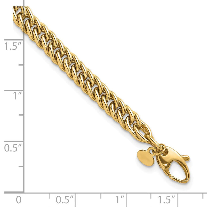 Gold 5.5mm Link, Other Bracelet, 7.5" - Bracelet - Design Jewellers Edmonton