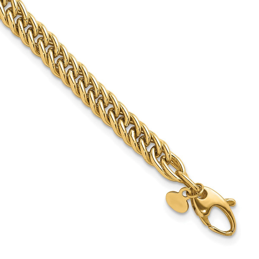 Gold 5.5mm Link, Other Bracelet, 7.5"