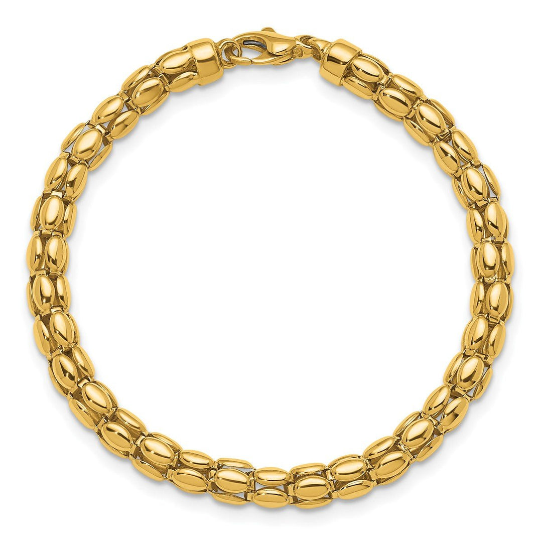 Gold 5.5mm Link, Other Bracelet, 8.5