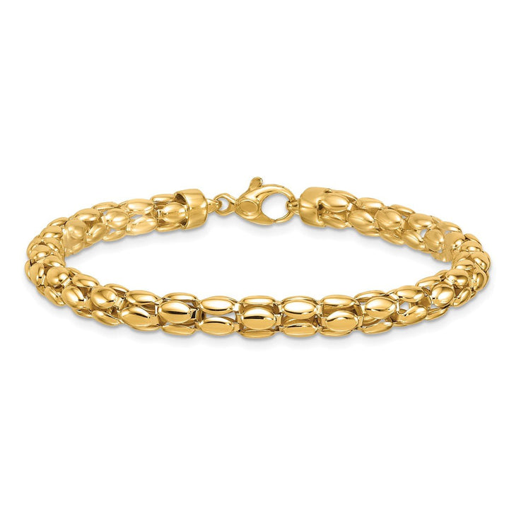 Gold 5.5mm Link, Other Bracelet, 8.5" - Bracelet - Design Jewellers Edmonton