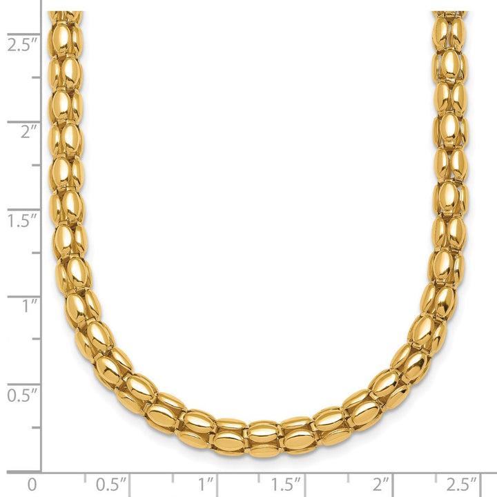 Gold 5.5mm Link, Other Necklace, 17.5" - Necklace - Design Jewellers Edmonton