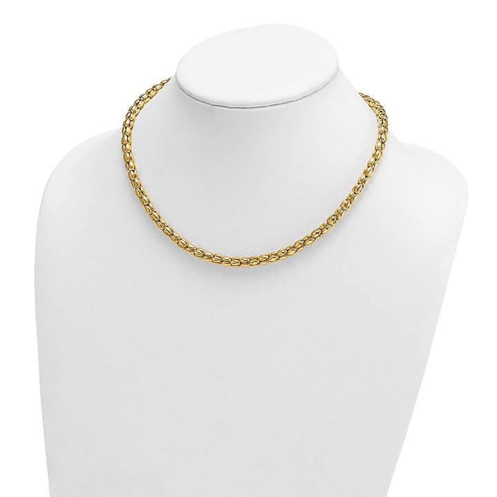 Gold 5.5mm Link, Other Necklace, 17.5" - Necklace - Design Jewellers Edmonton