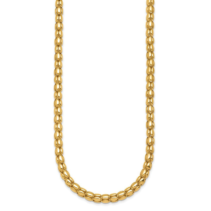 Gold 5.5mm Link, Other Necklace, 17.5" - Necklace - Design Jewellers Edmonton