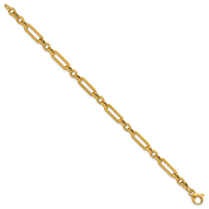 Gold 5.5mm Paperclip Bracelet, 7.5" - Bracelet - Design Jewellers Edmonton