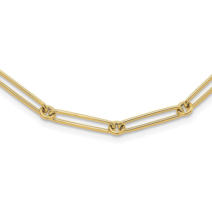 Gold 5.5mm Paperclip Necklace, 18" - Necklace - Design Jewellers Edmonton