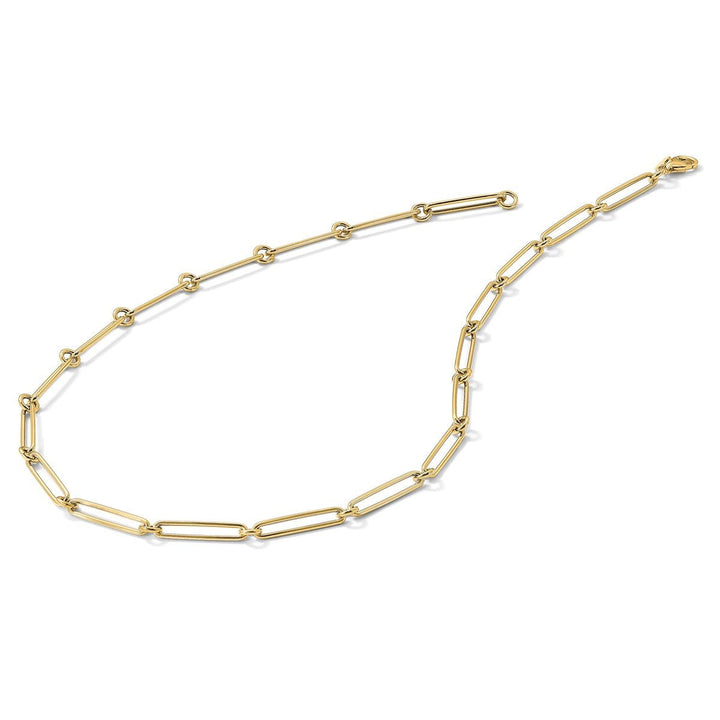 Gold 5.5mm Paperclip Necklace, 18" - Necklace - Design Jewellers Edmonton