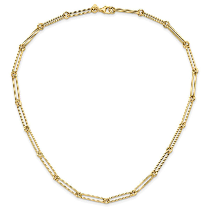 Gold 5.5mm Paperclip Necklace, 18" - Necklace - Design Jewellers Edmonton