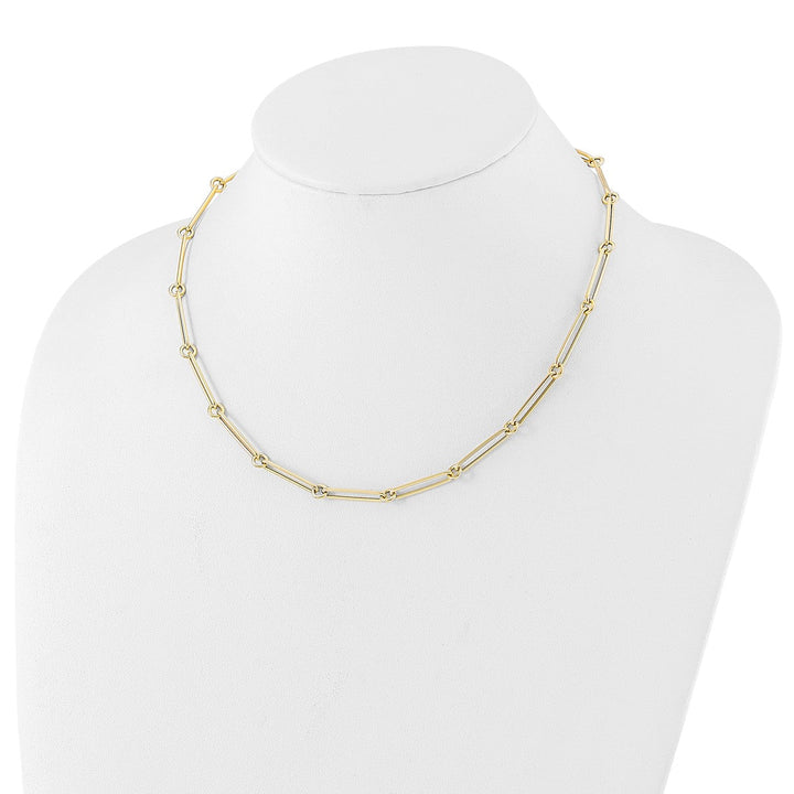 Gold 5.5mm Paperclip Necklace, 18" - Necklace - Design Jewellers Edmonton