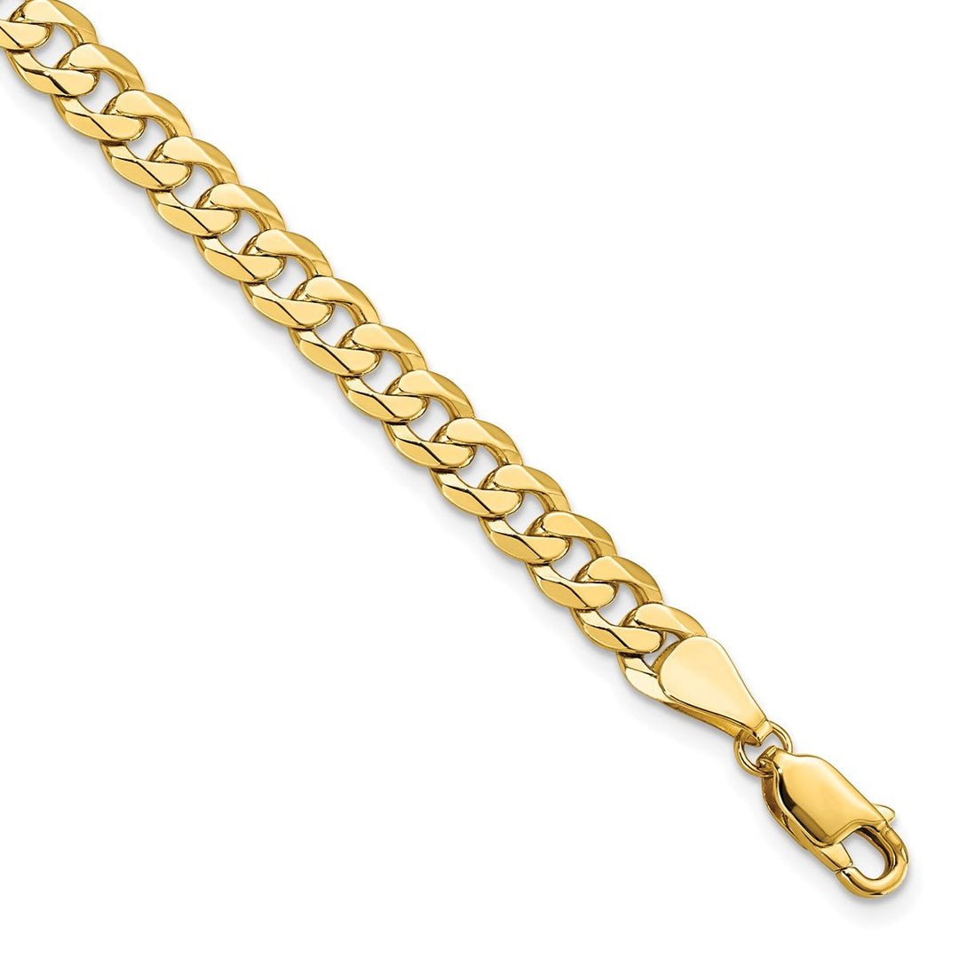 Gold 5.75mm Curb Chain, 8"