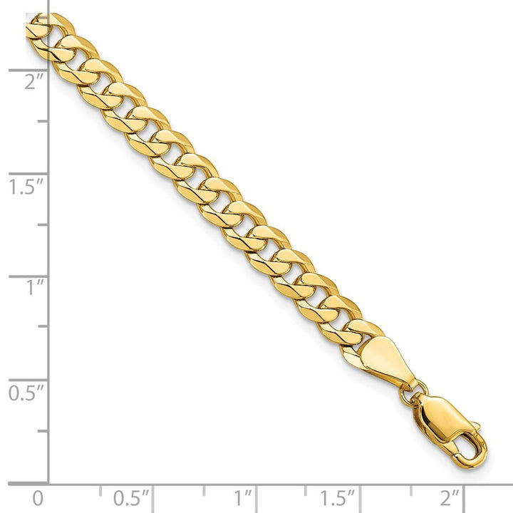Gold 5.75mm Curb Chain, 8" - Chain - Design Jewellers Edmonton