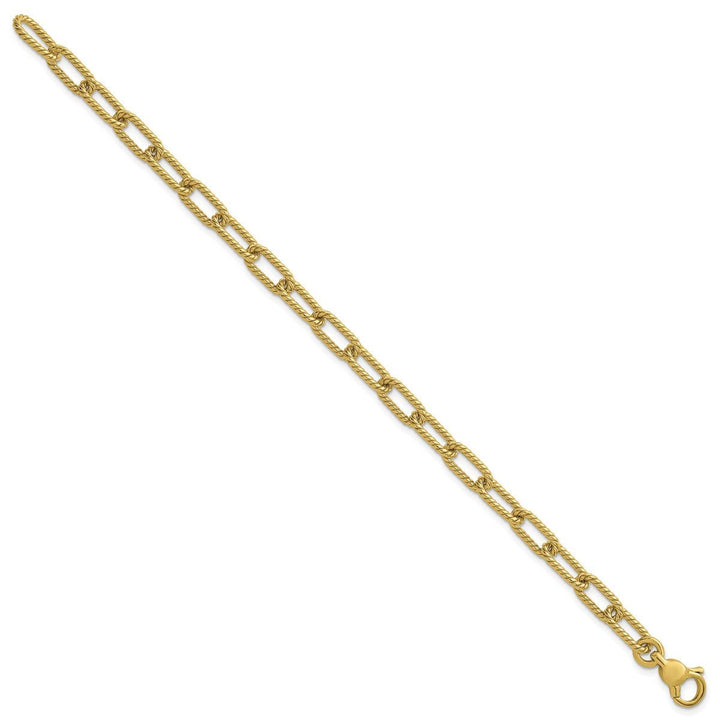 Gold 5.7mm Paperclip Chain, 7.5" - Chain - Design Jewellers Edmonton