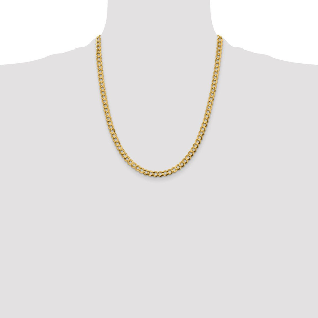 Gold 5.9mm Cuban Chain, 22