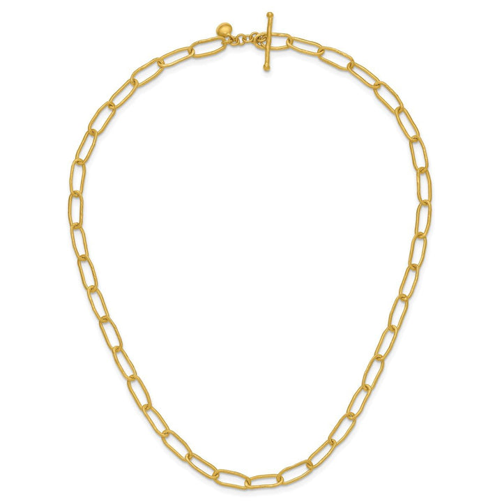 Gold 5.9mm Paperclip Necklace, 18" - Necklace - Design Jewellers Edmonton