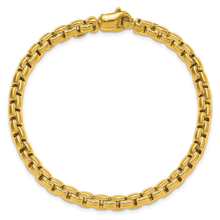 Gold 5mm Box Bracelet, 8" - Bracelet - Design Jewellers Edmonton