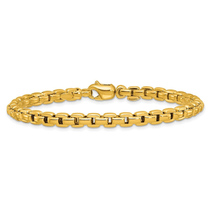 Gold 5mm Box Bracelet, 8" - Bracelet - Design Jewellers Edmonton