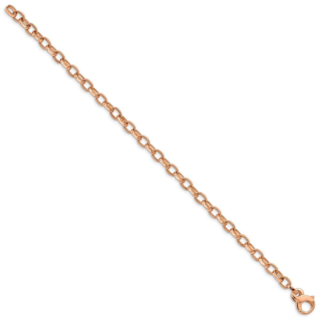 Gold 5mm Fancy Bracelet, 8.5