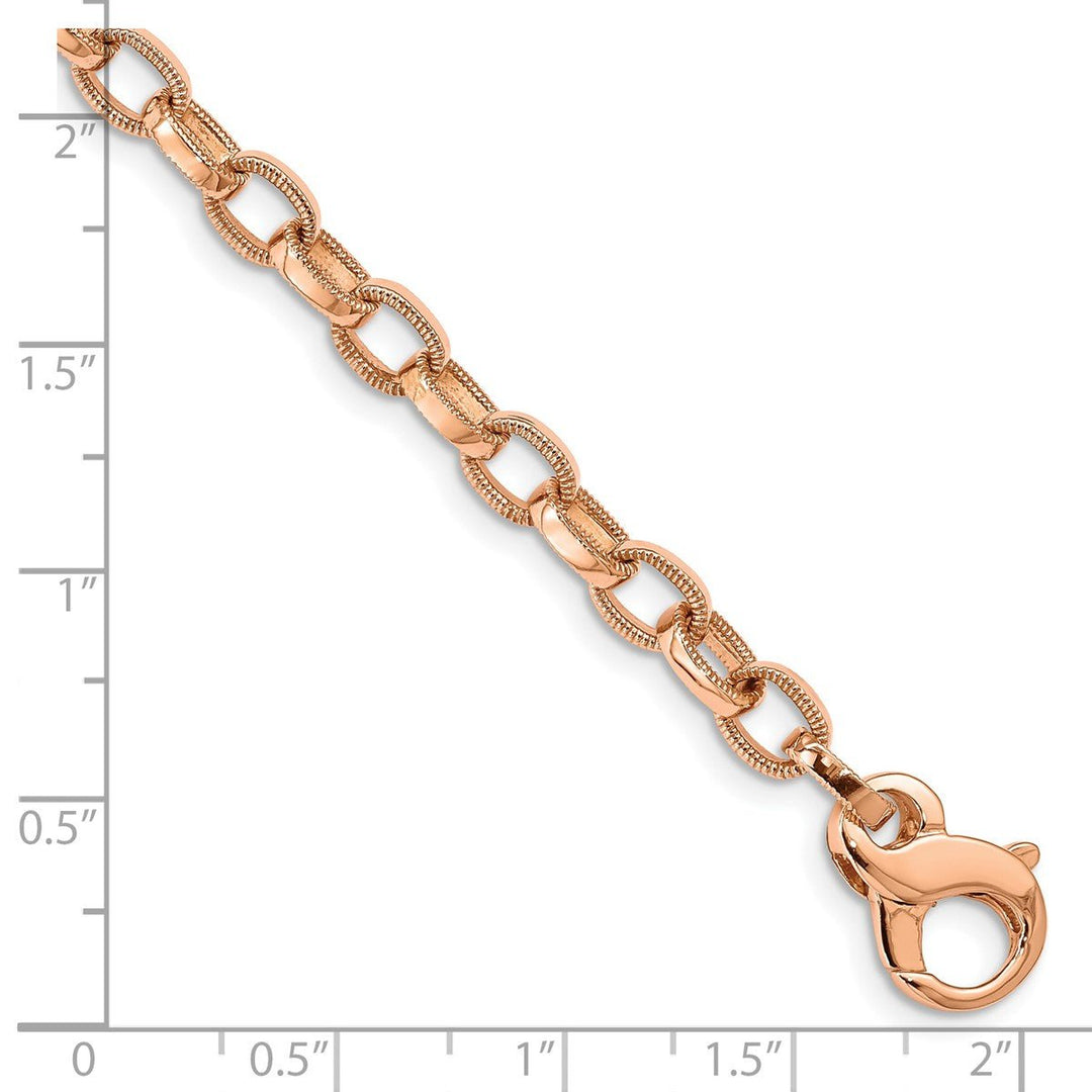 Gold 5mm Fancy Bracelet, 8.5