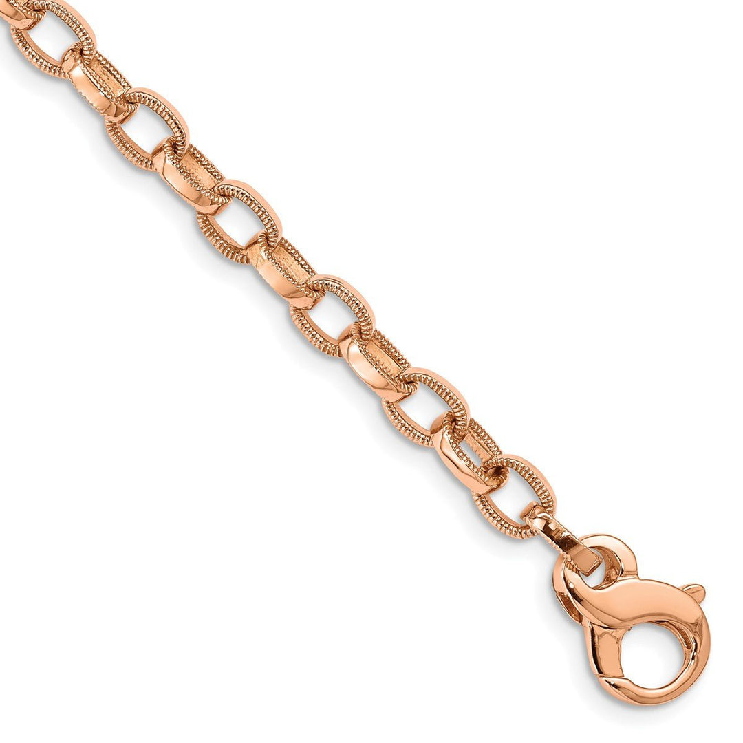 Gold 5mm Fancy Bracelet, 8.5"