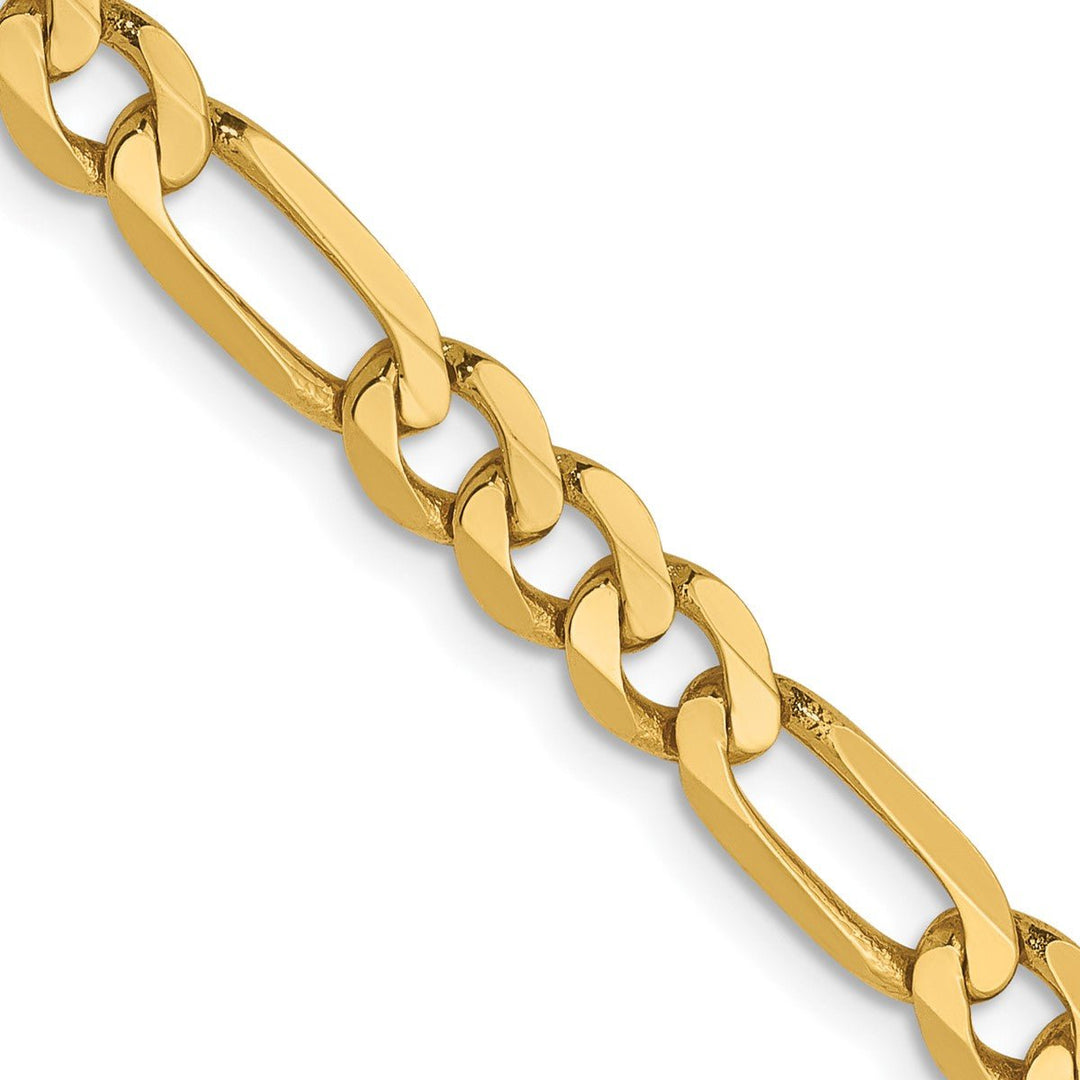 Gold 5mm Figaro Chain, 18