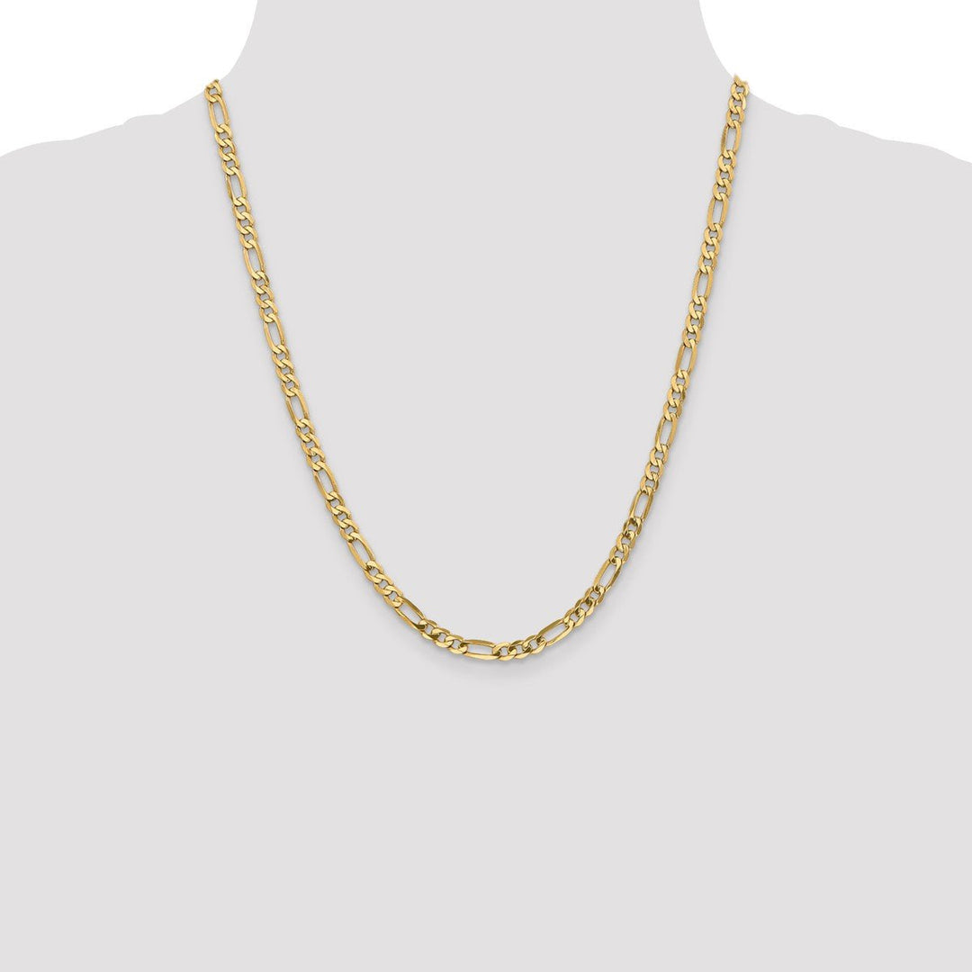 Gold 5mm Figaro Chain, 22