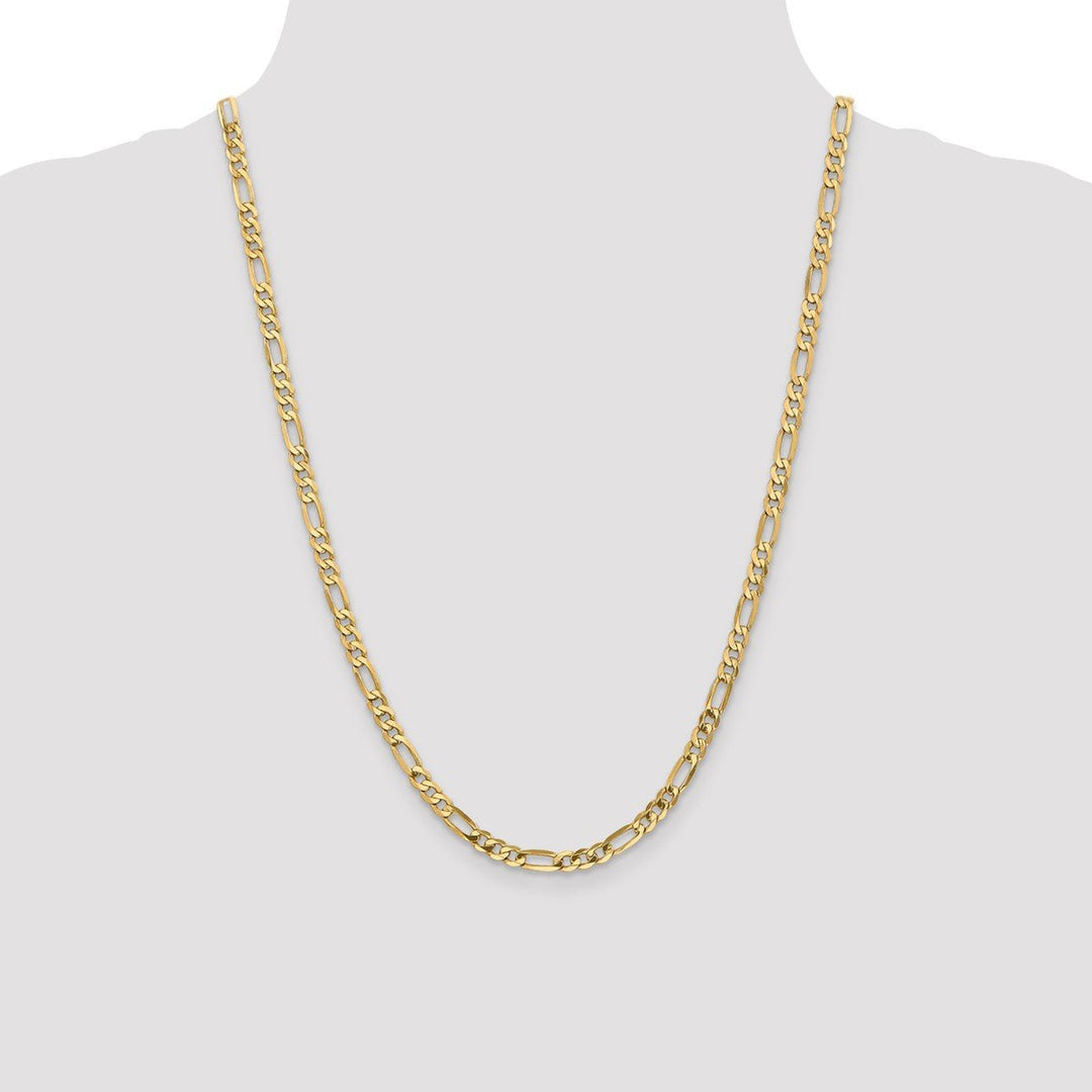 Gold 5mm Figaro Chain, 24