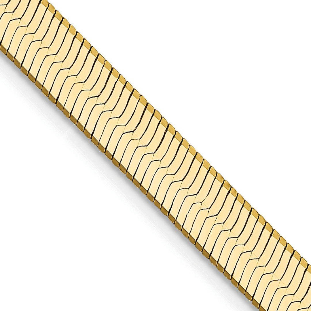 Gold 5mm Herringbone Chain, 18"