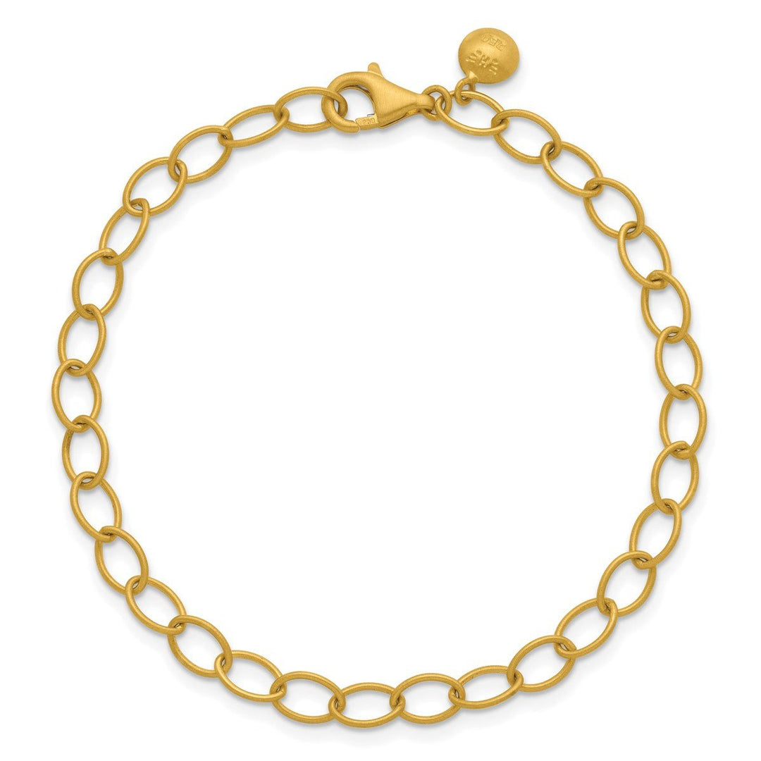 Gold 5mm Link, Other Bracelet, 7.5