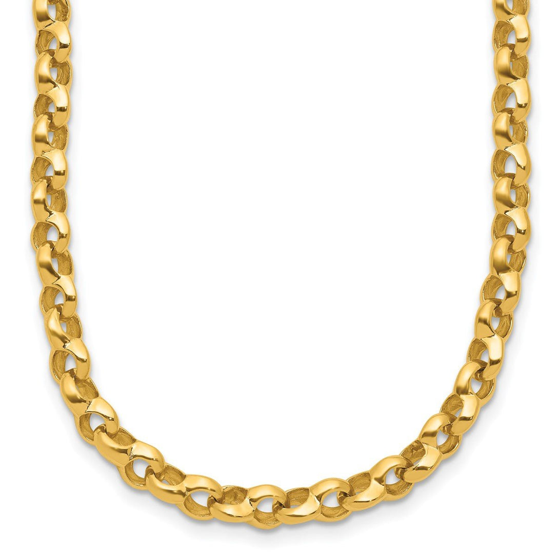 Gold 5mm Link, Other Necklace, 18"