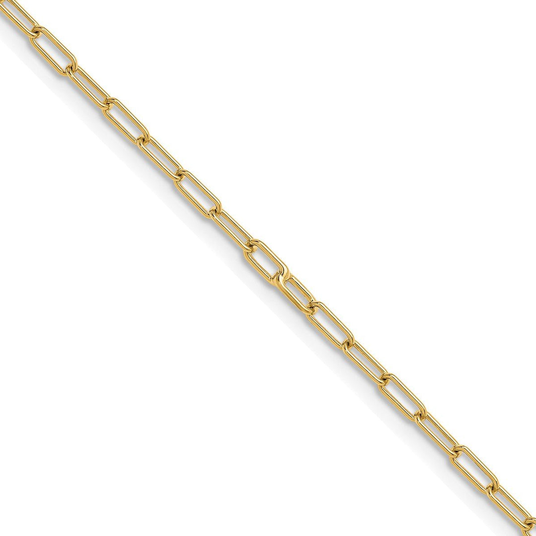 Gold 5mm Paperclip Necklace, 18