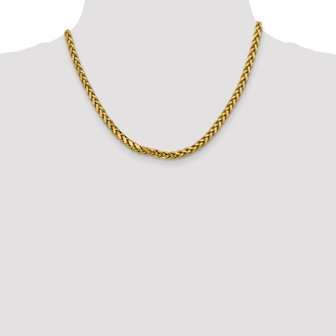 Gold 5mm Spiga (Wheat) Chain, 18