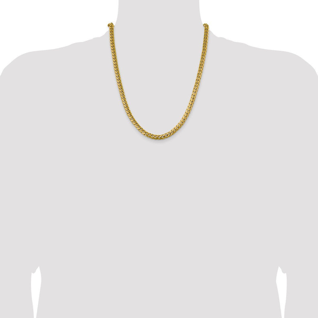 Gold 6.25mm Cuban Chain, 22