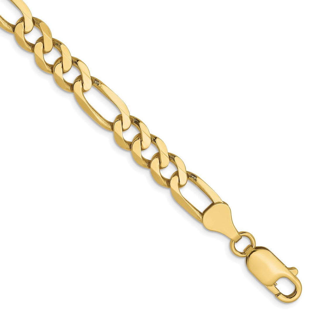 Gold 6.25mm Figaro Chain, 7"