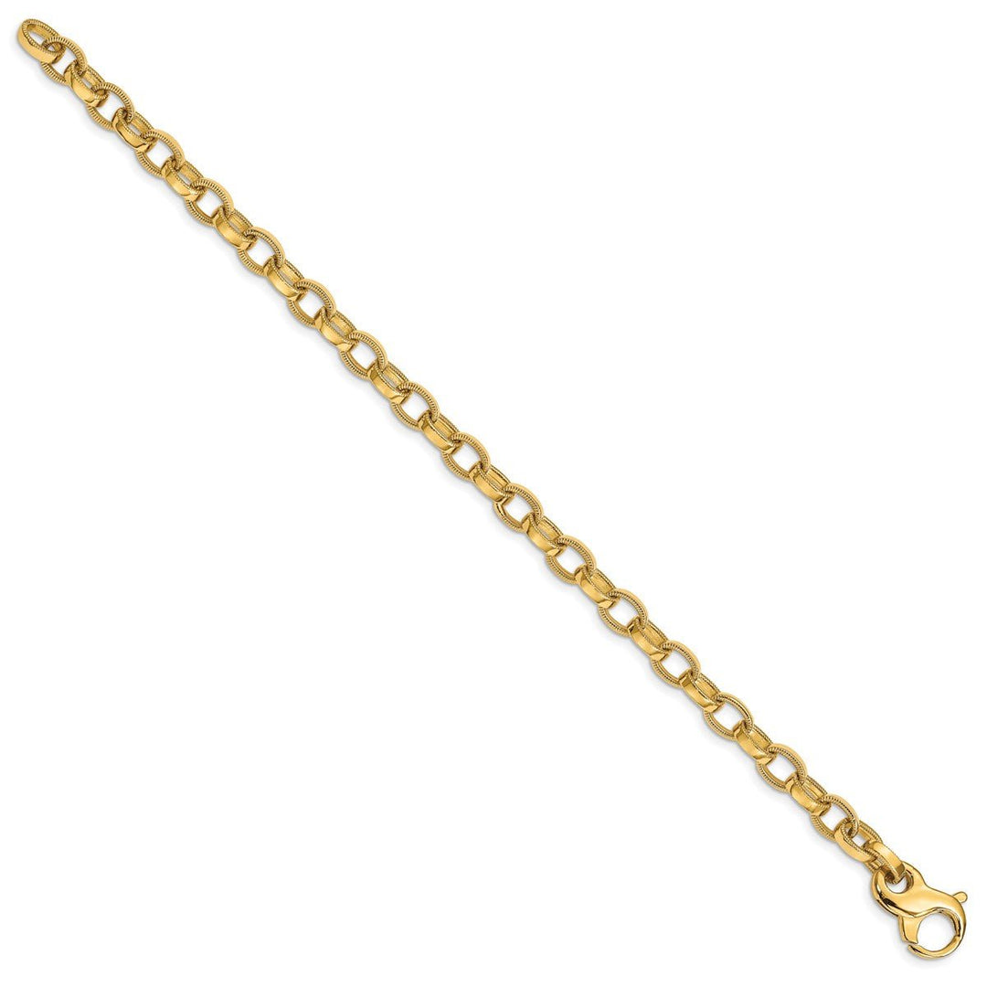 Gold 6.2mm Fancy Bracelet, 1