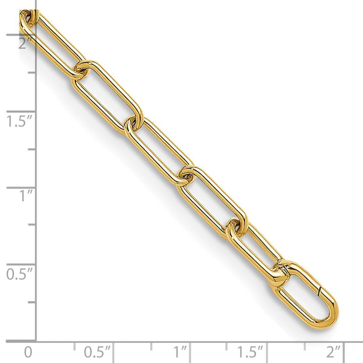 Gold 6.2mm Paperclip Bracelet, 8" - Bracelet - Design Jewellers Edmonton