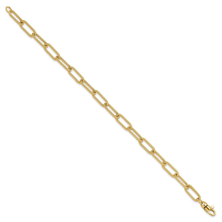 Gold 6.36mm Link, Other Bracelet, 7.5" - Bracelet - Design Jewellers Edmonton