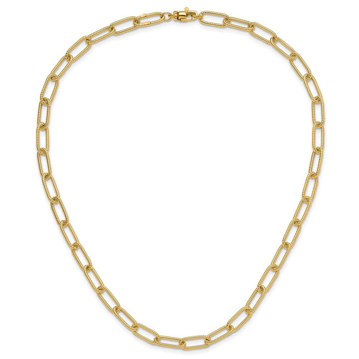 Gold 6.36mm Link, Other Necklace, 18" - Necklace - Design Jewellers Edmonton