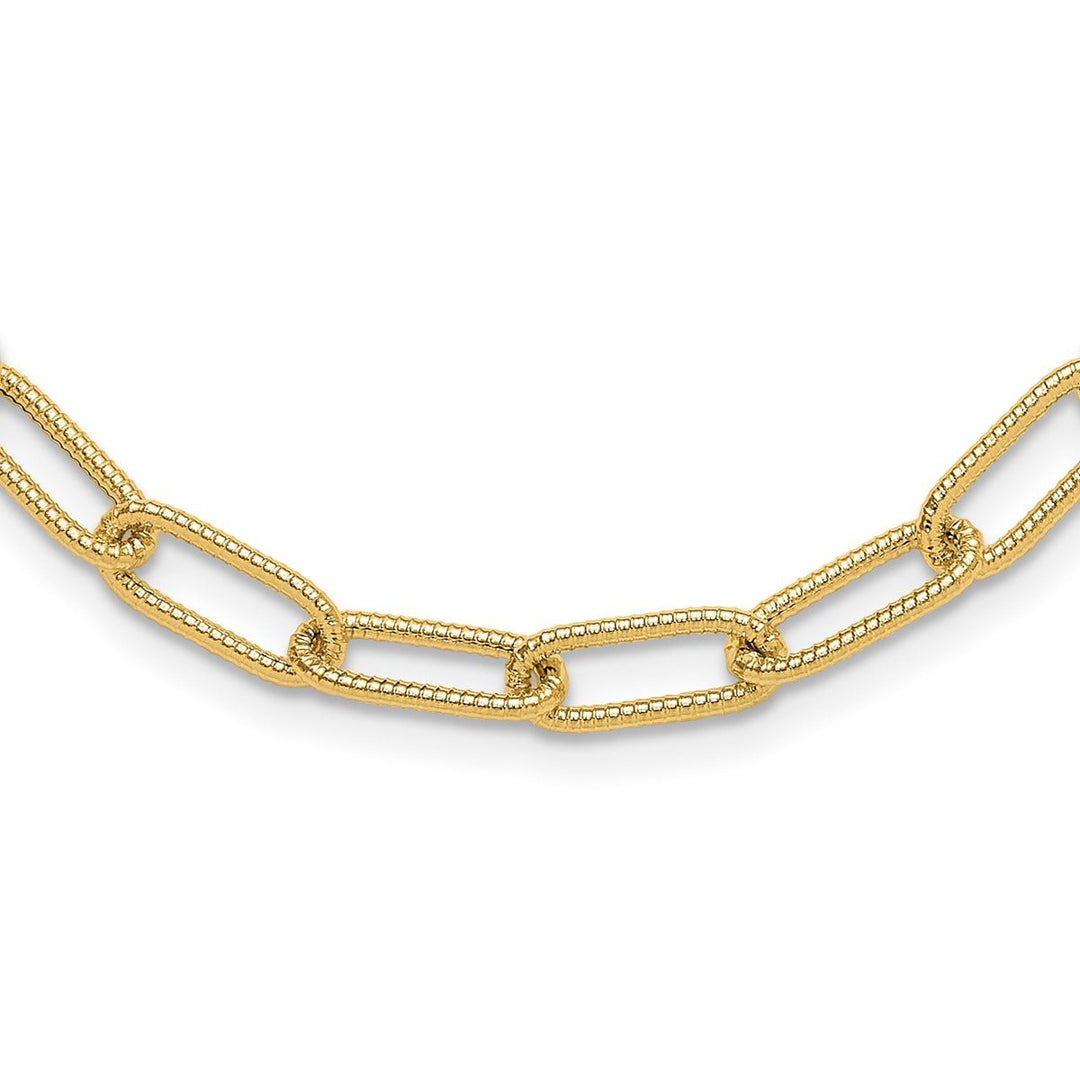 Gold 6.36mm Link, Other Necklace, 18"
