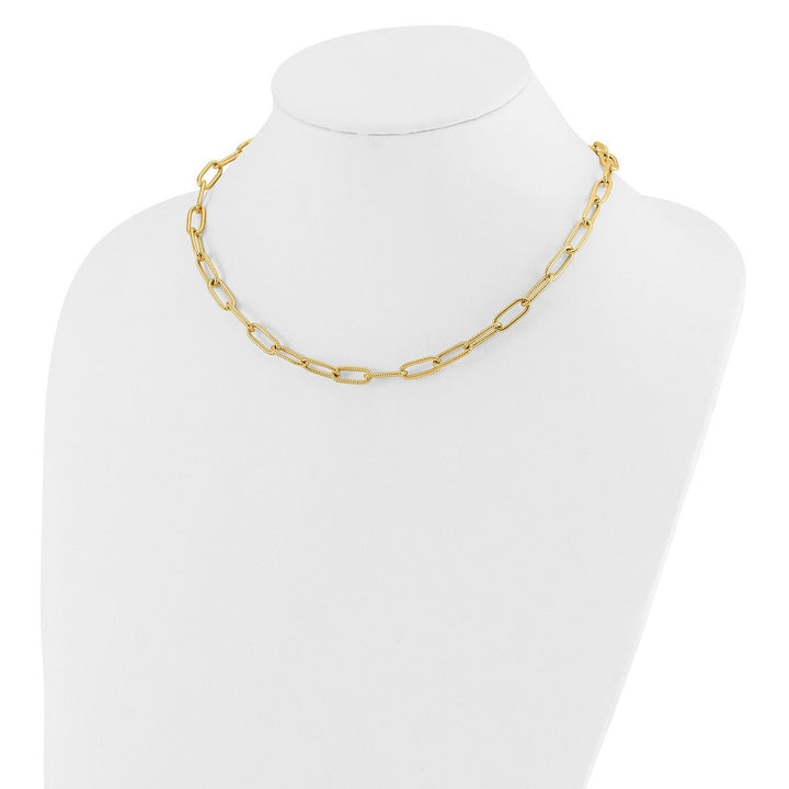 Gold 6.36mm Link, Other Necklace, 18" - Necklace - Design Jewellers Edmonton