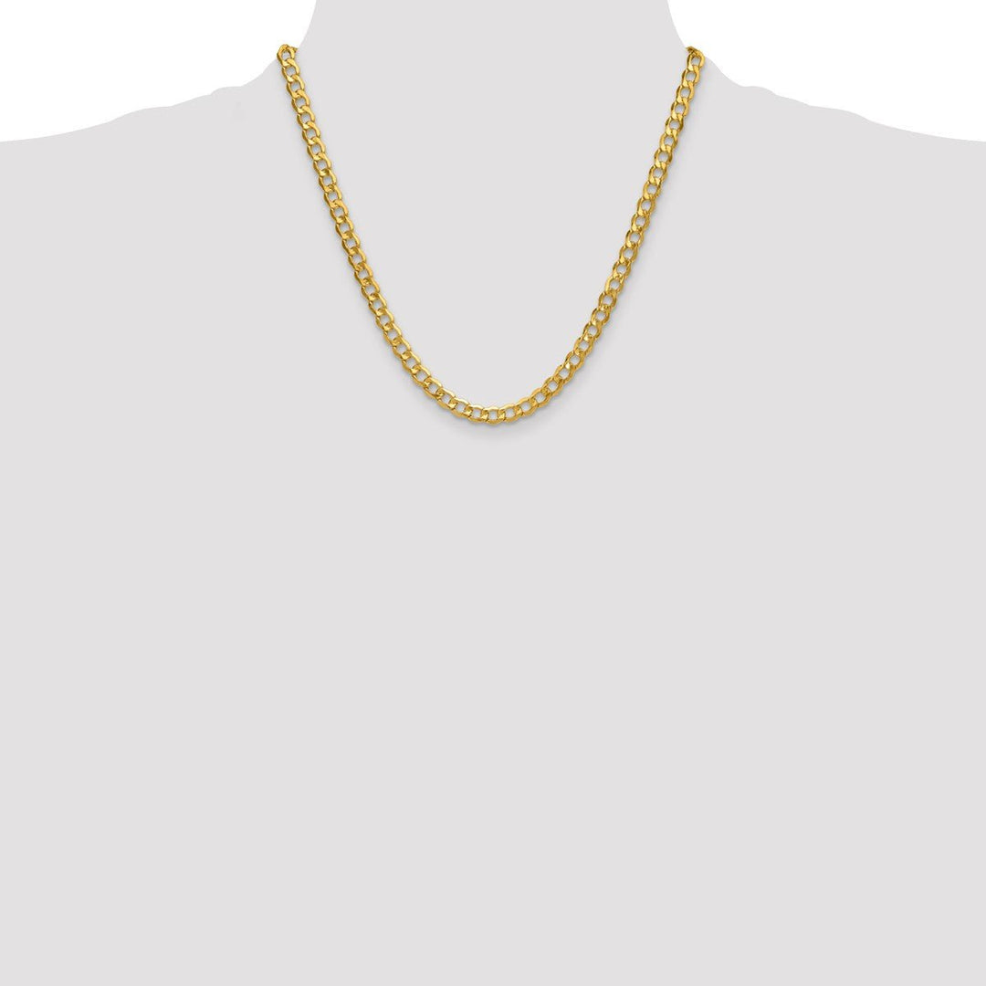 Gold 6.5mm Curb Chain, 20