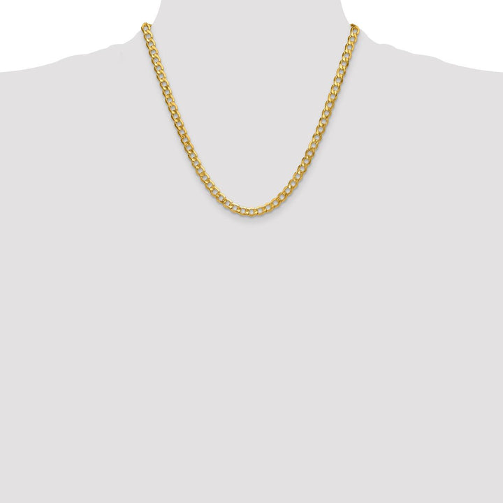 Gold 6.5mm Curb Chain, 20" - Chain - Design Jewellers Edmonton