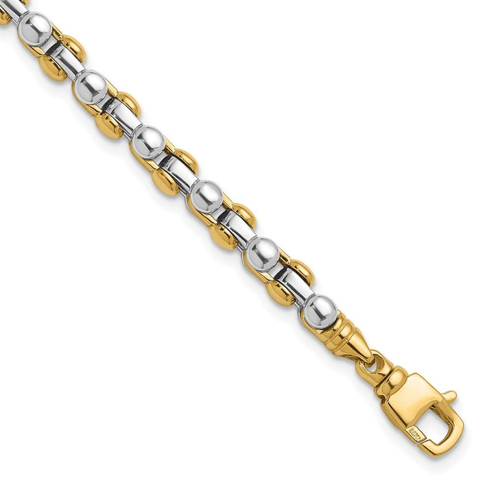 Gold 6.5mm Fancy Bracelet, 8" - Bracelet - Design Jewellers Edmonton
