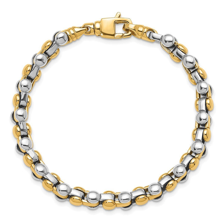 Gold 6.5mm Fancy Bracelet, 8" - Bracelet - Design Jewellers Edmonton