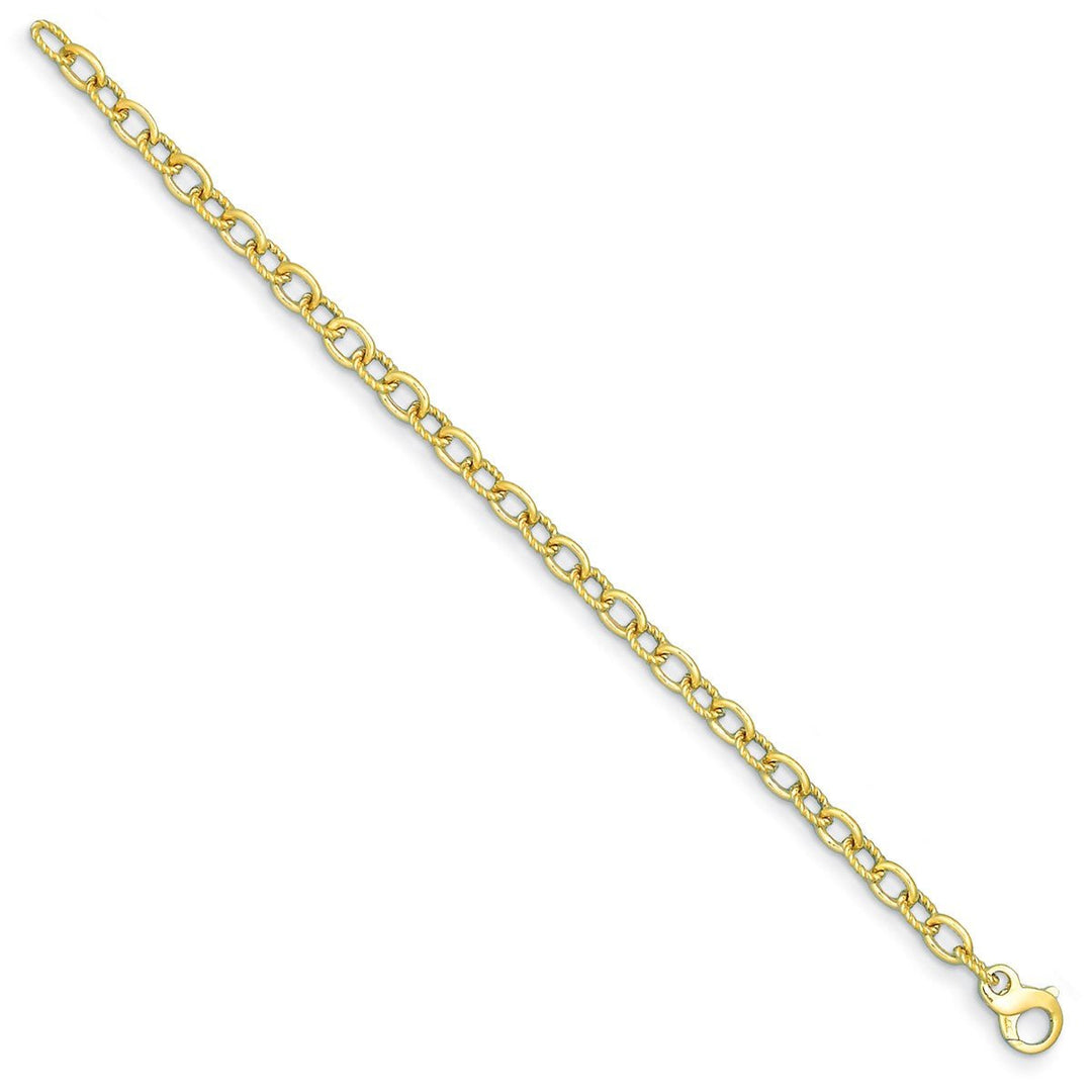 Gold 6.5mm Open Link Chain, 24