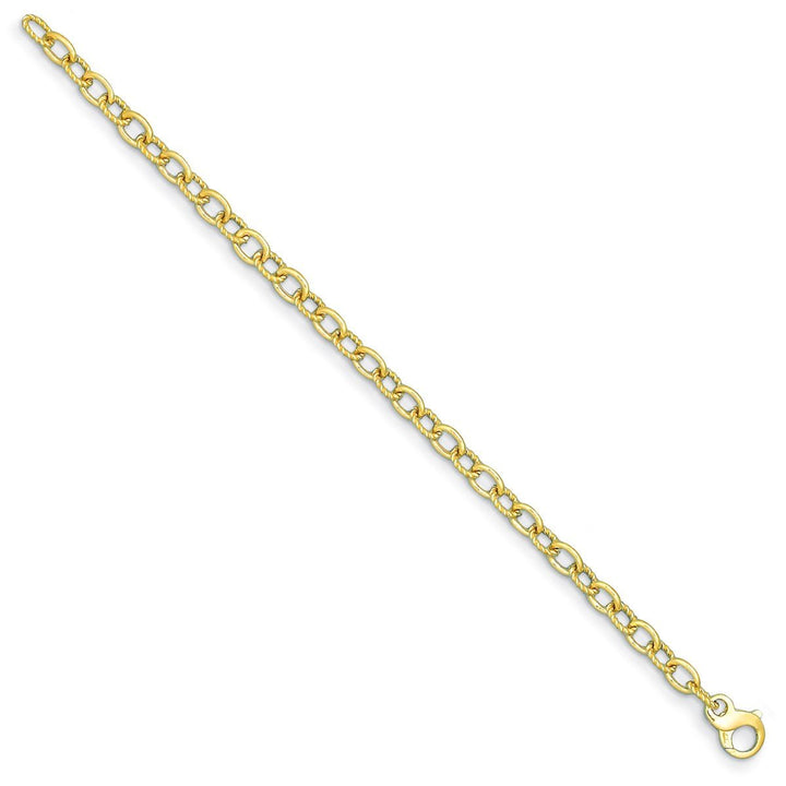 Gold 6.5mm Open Link Chain, 24" - Chain - Design Jewellers Edmonton