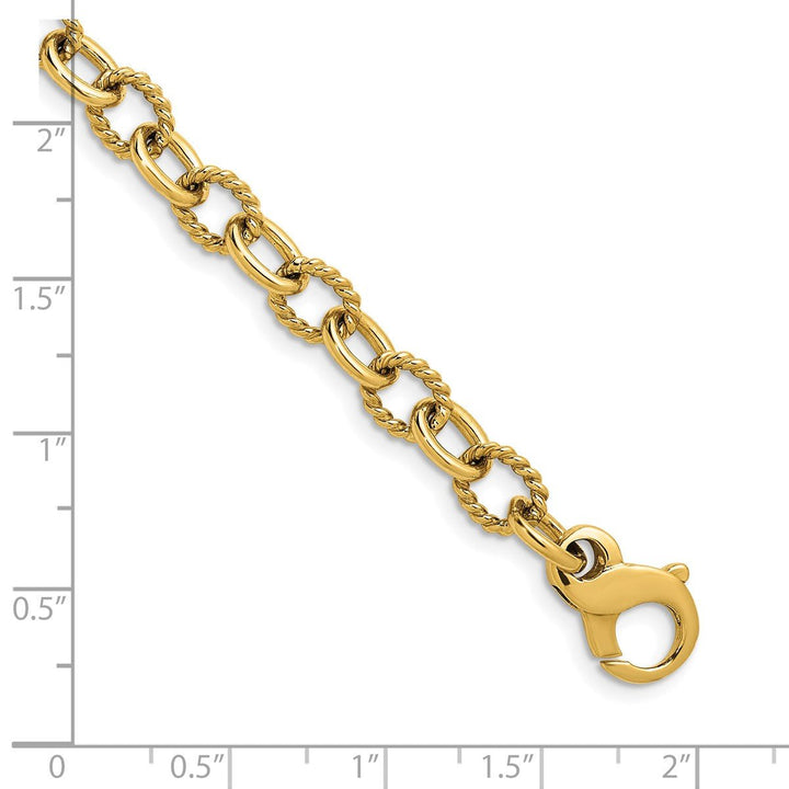 Gold 6.5mm Open Link Chain, 24" - Chain - Design Jewellers Edmonton